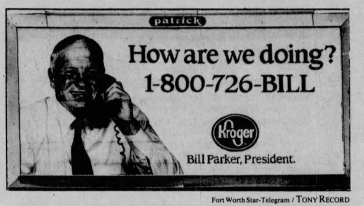 Bill Parker, who bought thousands of tickets to ensure the Cowboys would be on TV, had several billboards throughout the Metroplex.