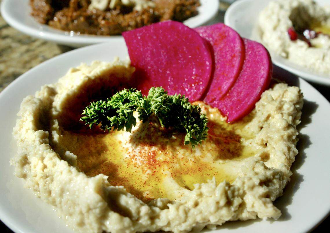 Chadra Mezza & Grill has offered hummus, muhammara and baba ghanhoush since 2002 in Fort Worth, as seen Feb. 27, 2008.