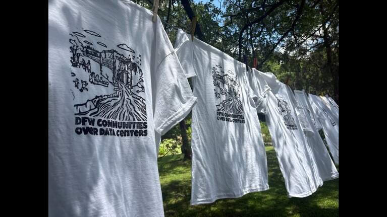 In serene Fort Worth garden, residents rally against data center development