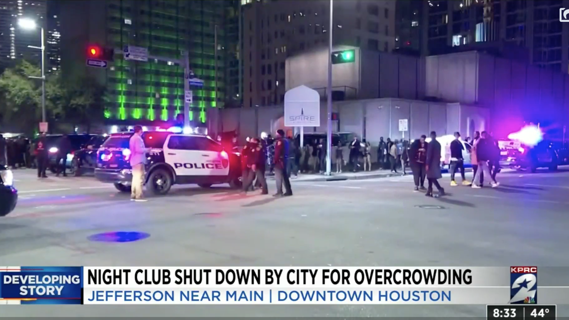 Police shut down Club Spire in Houston early Sunday after it exceeded capacity limits put in place due to the coronavirus pandemic, officials say.