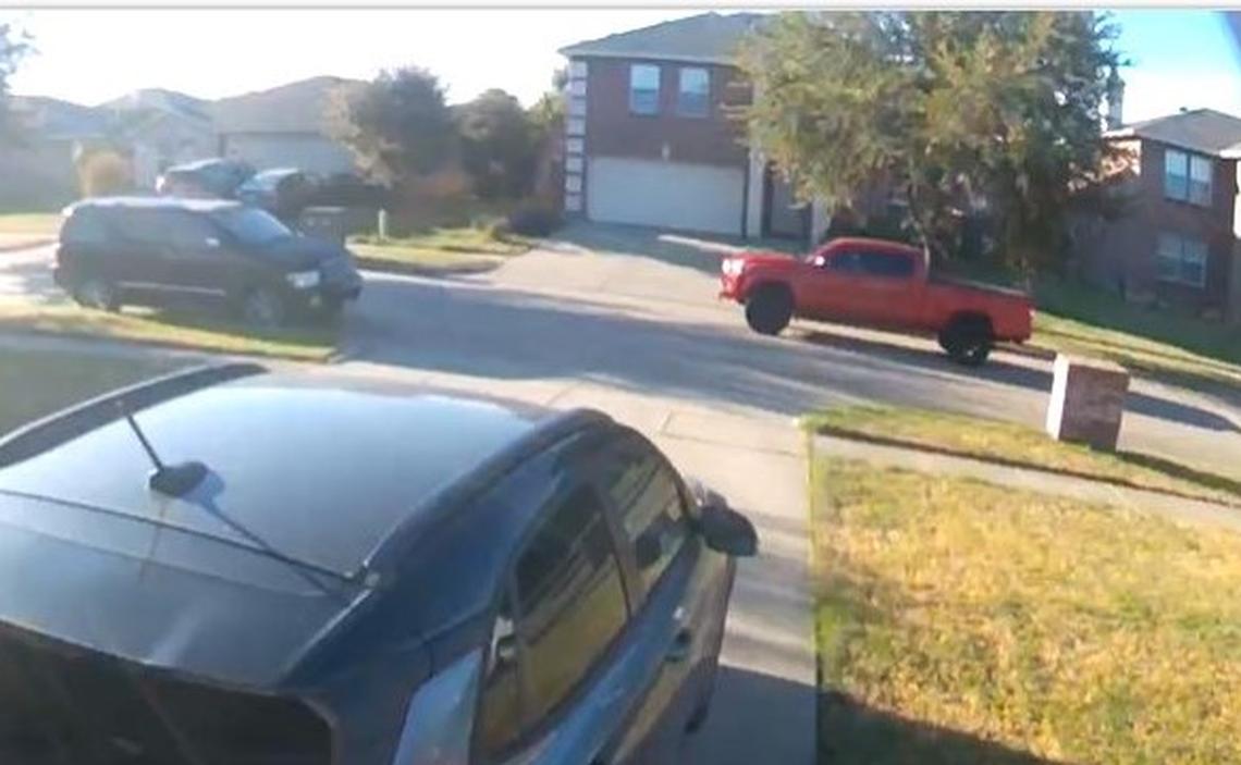 The suspect’s vehicle is described by police as a “newer model Dodge or Toyota pickup with dark rims.”