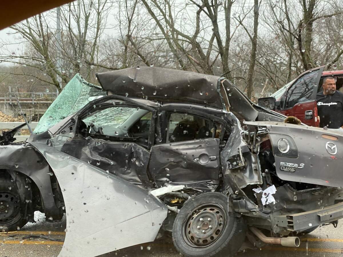 A 29-year-old man and a dog died in a two-vehicle crash Wednesday morning. The car accident occurred around 11 a.m. Wednesday in the 3900 block of West Division Street in Arlington.