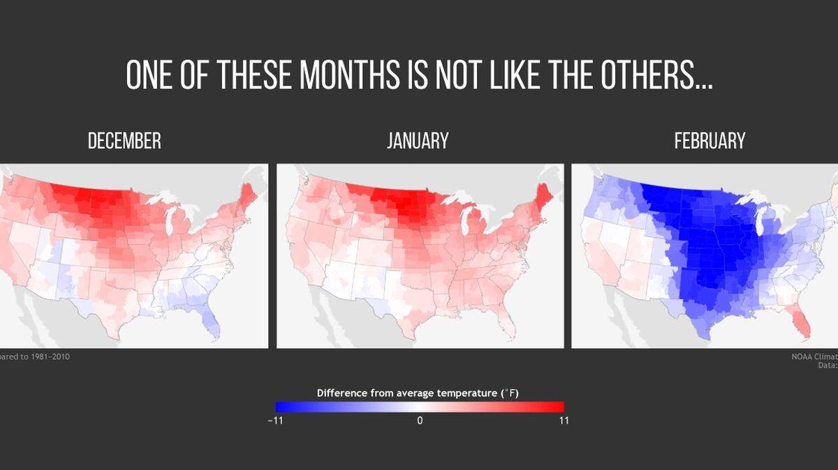 A “Polar vortex” ushered in coldest air across central U.S. in more than 30 years, NOAA reports.