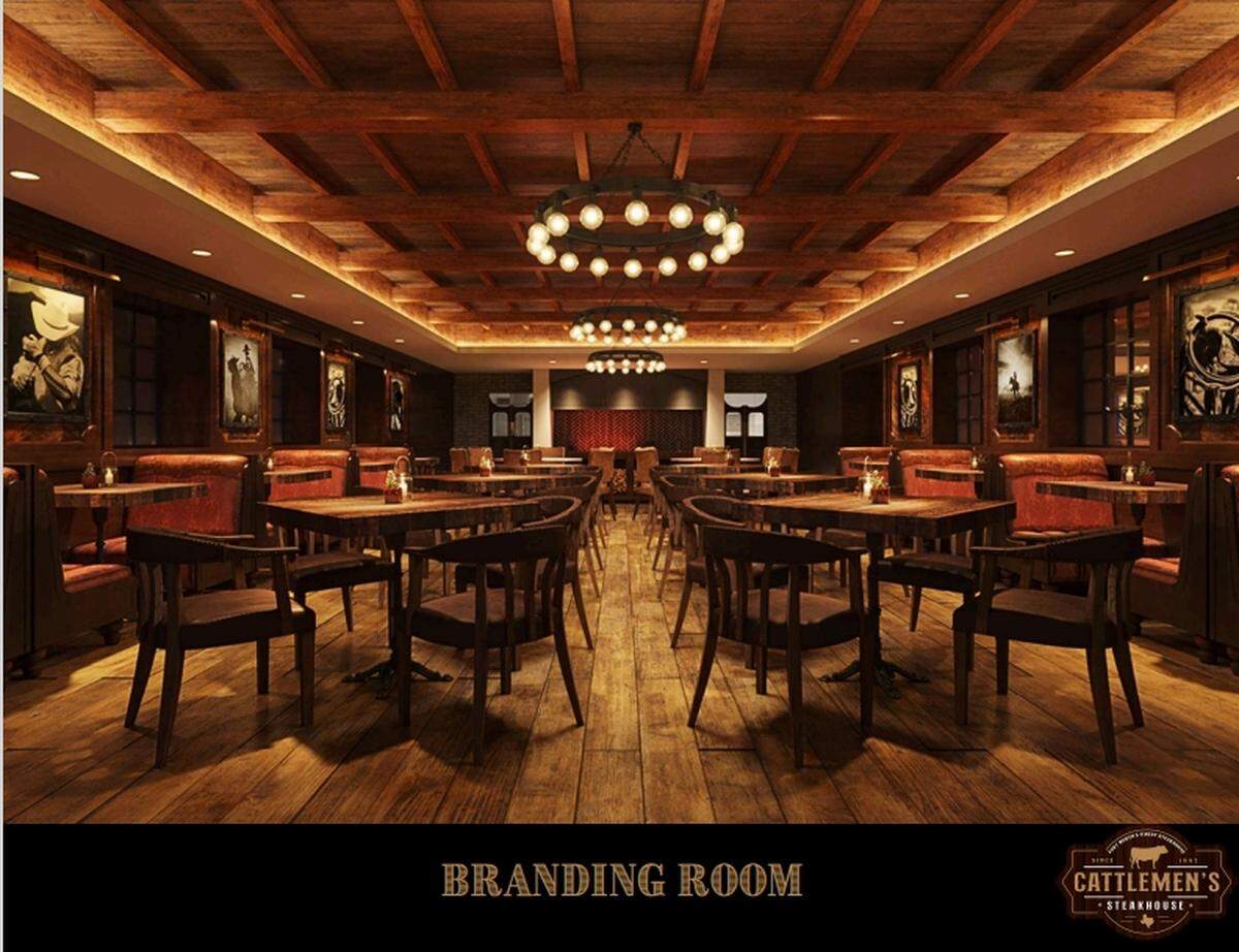 The Branding Room at Cattlemen’s Steak House.