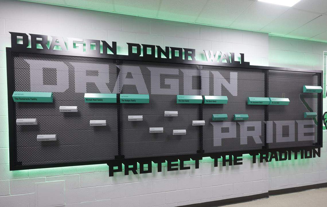 The Dragon donor wall