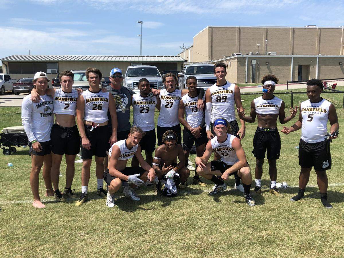 Mansfield clinched a 7-on-7 state tournament berth at the Hurst state qualifier at LD Bell, Saturday June 15, 2019.