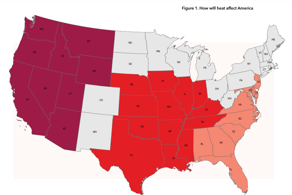 Texas is part of the Extreme Heat Belt, an area of the U.S. highly vulnerable to extreme heat exposure.
