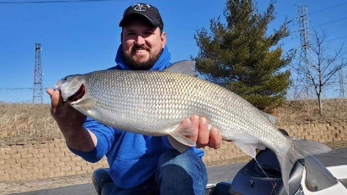 Phil Duracz caught a 9.34-pound whitefish while out on Lake Michigan