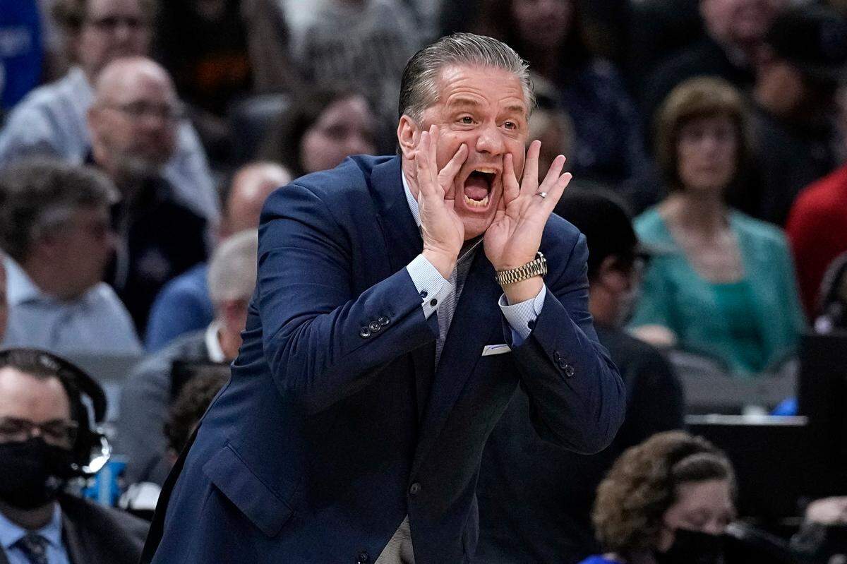 Kentucky Coach John Calipari is trying to help the Wildcats program bounce back in 2022-23 after being upset in the 2022 NCAA Tournament by No. 15 seed Saint Peter’s.