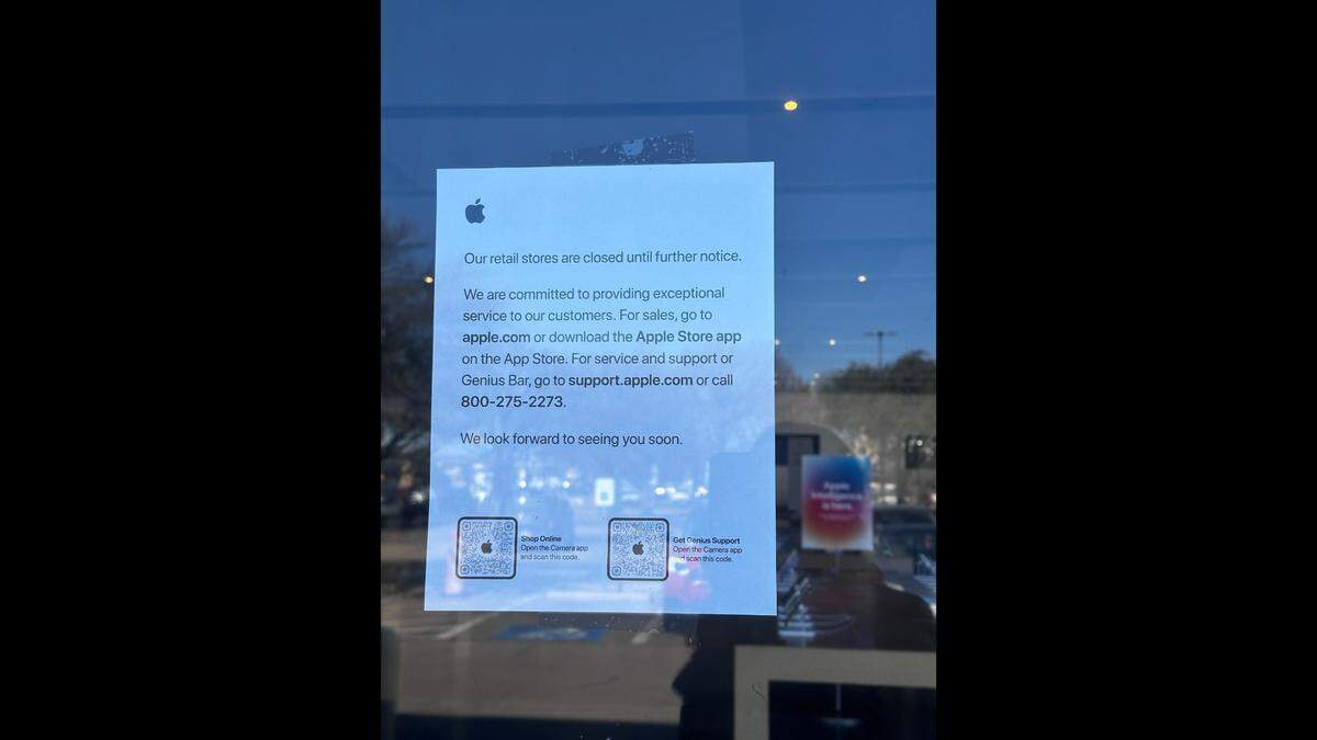 While repairs are ongoing, customers are asked to check the Apple Store’s website to find details about when it will reopen, a spokesperson for Apple said on Thursday, Feb. 20.