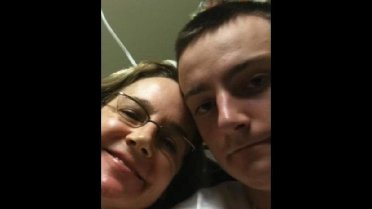 Alexander Ervin (right), pictured with his mother, Leslie Ervin, escaped the North Texas State Hospital on June 26 and was taken into custody on July 10.