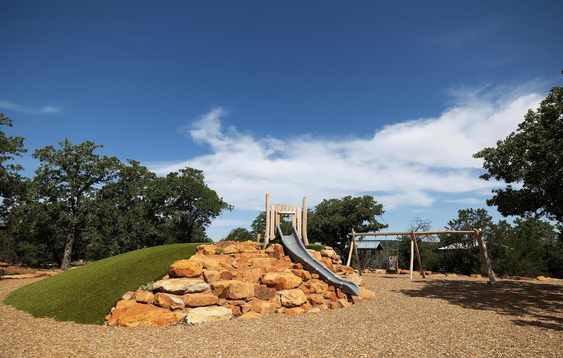 One of the two playgrounds that will be part of the new Palo Pinto Mountains State Park in Strawn.