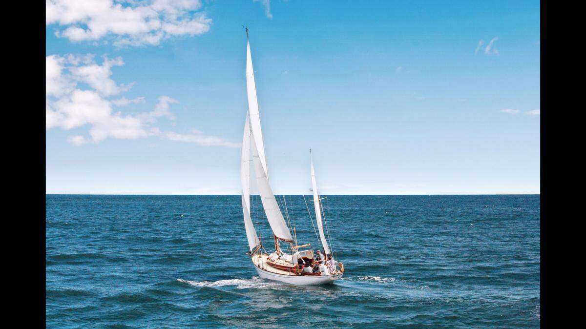 The U.S. Coast Guard rescued a man who fell off of a sailboat (not the one pictured) off the Texas Gulf Coast.