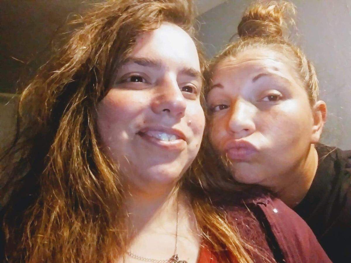 Sisters Kelly Masten and Kristina Salinas in an undated photo.