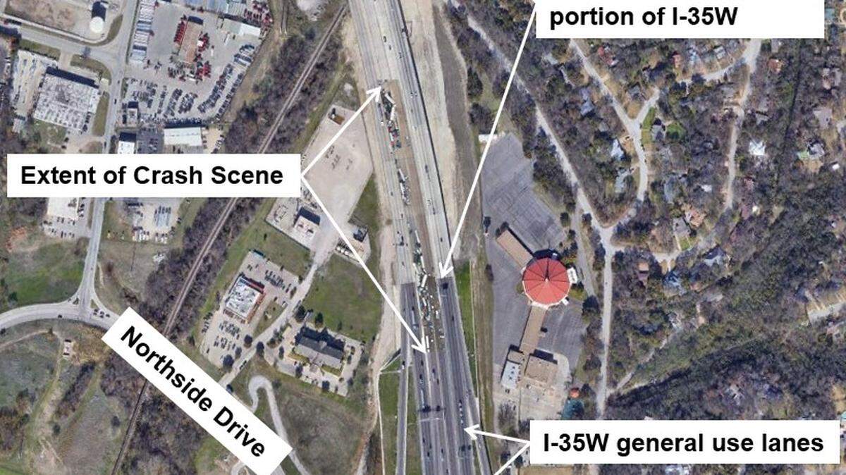 NTSB preliminary investigative report on Fort Worth’s pileup crash on Feb. 11, 2021