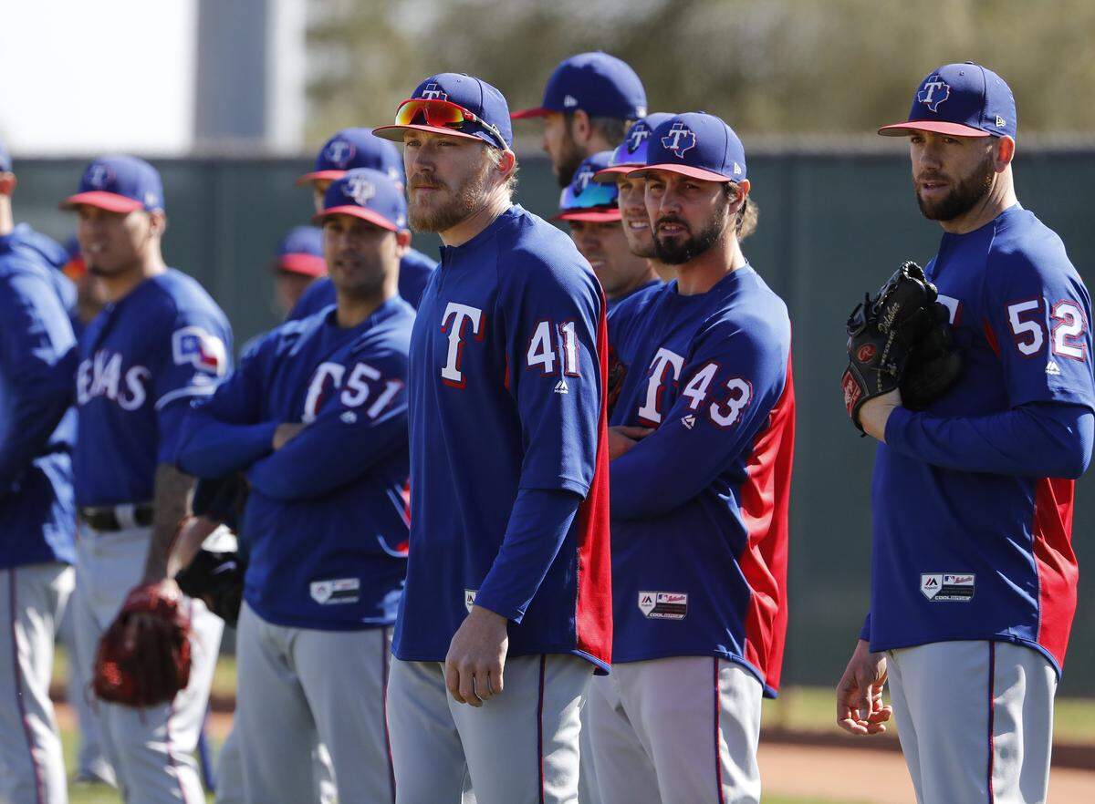 Is one of these relievers going to be the Rangers' closer? How many of them are going to be in the bullpen? The Rangers don't know.