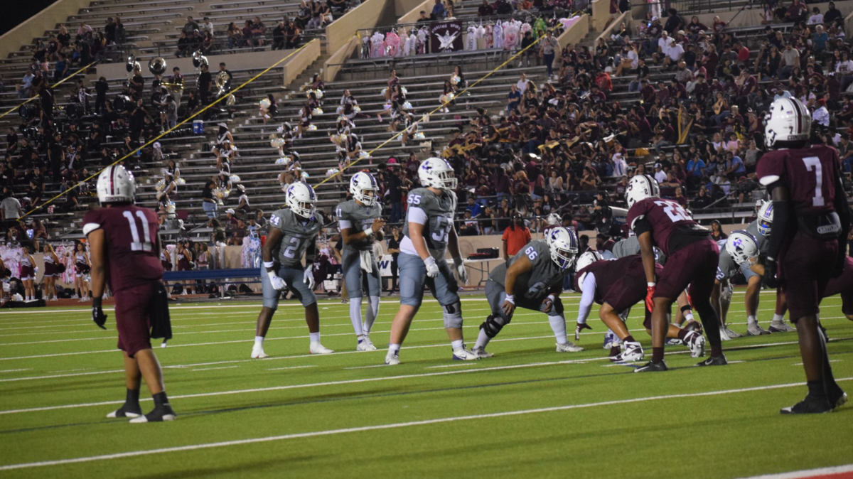 Paschal faces off against North Side during a high school football game at Farrington Field in Fort Worth, Texas, Friday, September 19, 2025. Paschal won 59-0.