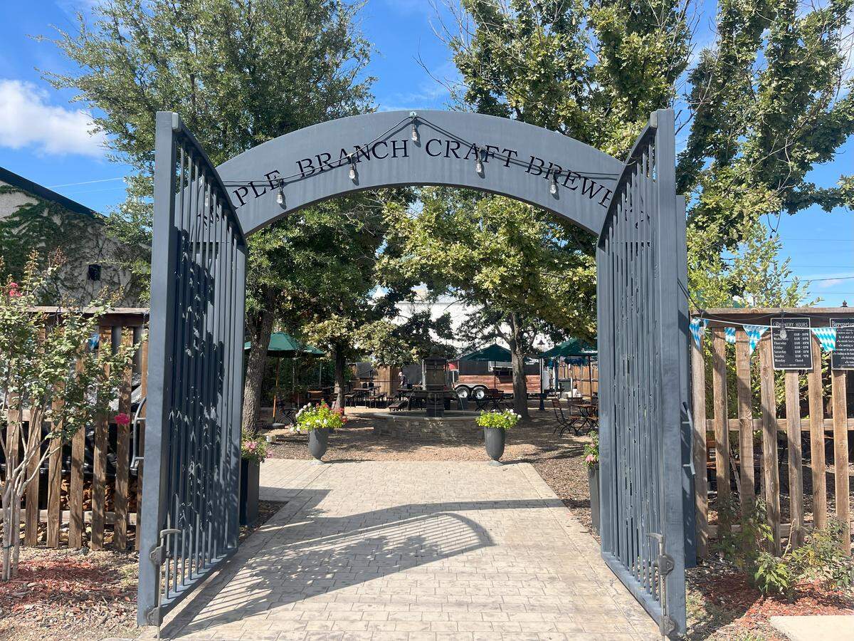 Entrance of Maple Branch Brewery located at 2628 Whitmore Street in Fort Worth.