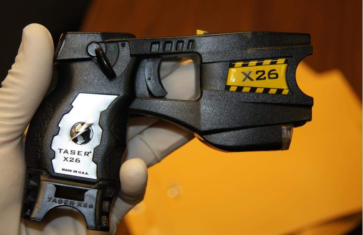 The stun gun used by Fort Worth Police Officer Stephanie Phillips the day Michael Jacobs was killed.