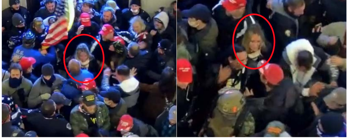 Real estate agent Katherine Schwab faces five charges after the FBI says she participated in the riot at the U.S. Capitol on Jan. 6.