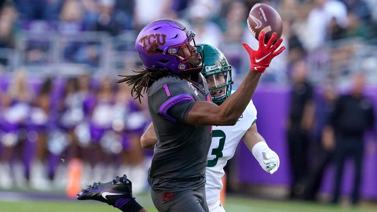 TCU wide receiver Quentin Johnston has had a strong training camp for the Horned Frogs.