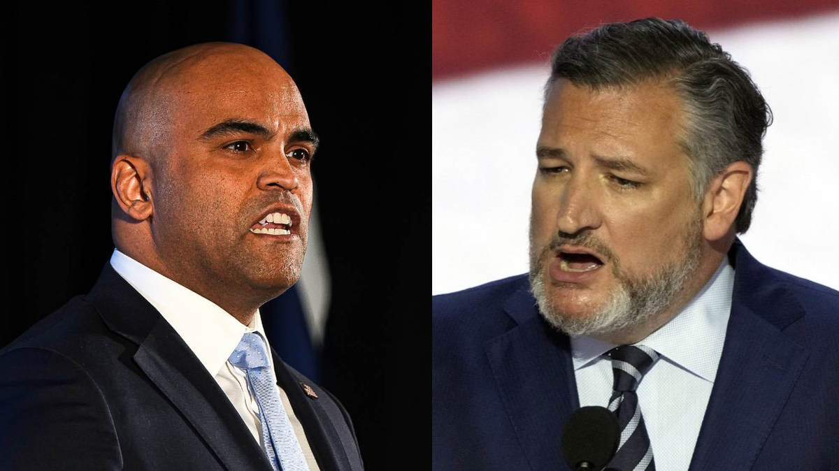 Democrat U.S. Rep. Colin Allred, left, faces Republican Sen. Ted Cruz, for the Texas U.S. Senate seat on Nov. 5.
