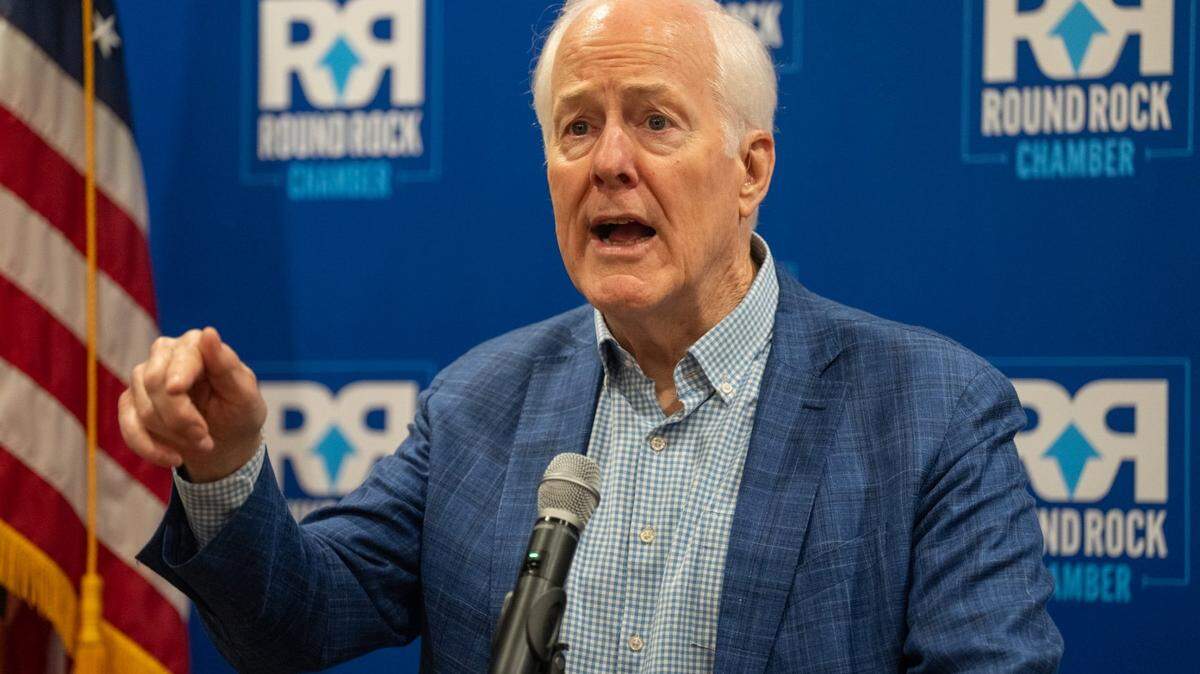 U.S. Sen. John Cornyn, shown speaking in August in Round Rock, lost his bid for Senate majority leader, and for some reason, that pleased far-right Texas Republicans.