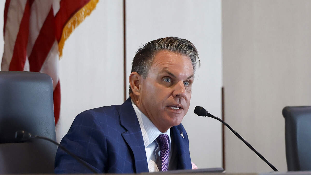 Fort Worth City Councilmember Michael Crain speaks during a Fort Worth City Council meeting on Tuesday, Sept. 30, 2025. Crain, who is in his third term serving District 3, was arrested Jan. 17, 2026, on Driving While Intoxicated charges.