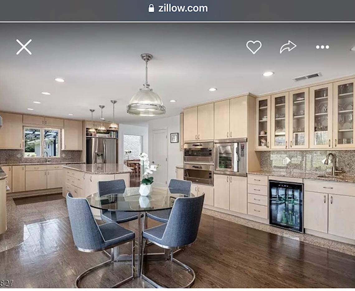 Eating area and kitchen