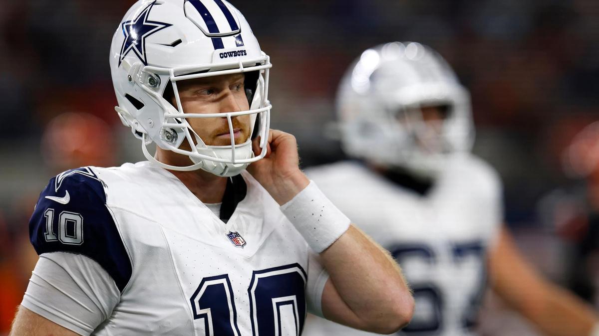 Dallas Cowboys quarterback Cooper Rush leaves the field after unable to convert on third down against the Cincinnati Bengals on Monday, Dec. 9, 2024, at AT&T Stadium in Arlington.