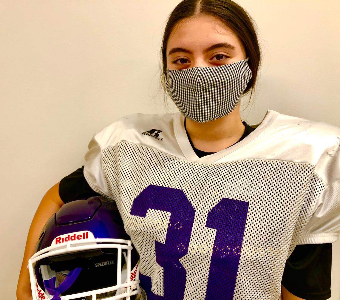 Fort Worth Paschal sophomore Chelsea Calderon is in her first year kicking for the Panthers.