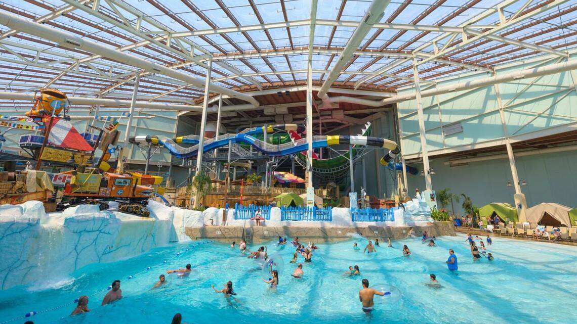 The Grapevine City Council has approved an incentive package for Stand Rock Hospitality to build a resort and water park in Grapevine, similar to this one in the Pocono Mountains of New York.