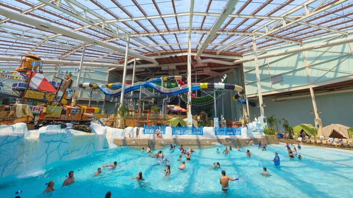The Grapevine City Council has approved an incentive package for Stand Rock Hospitality to build a resort and water park in Grapevine, similar to this one in the Pocono Mountains of New York.