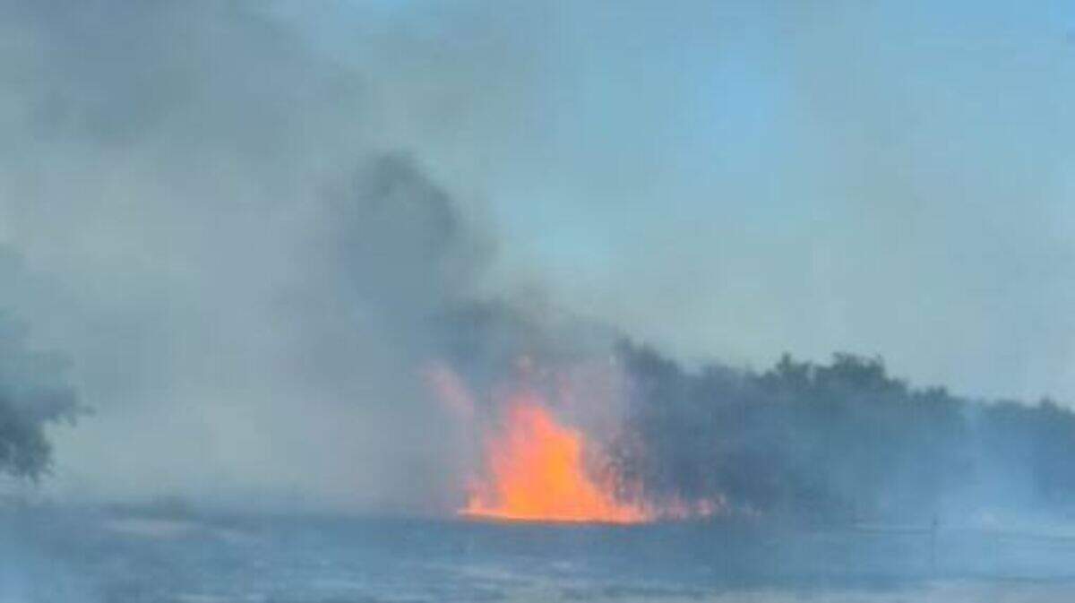 Brush fire burns in Parker County near Springtown Texas | Fort Worth ...