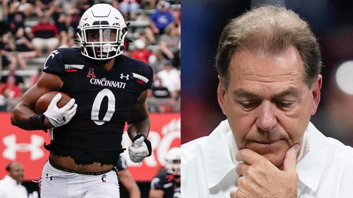 No. 4 and undefeated Cincinnati will play Nick Saban’s No. 1 Alabama in the Cotton Bowl at AT&T Stadium in Arlington in the College Football Playoff semifinal on Dec. 31.