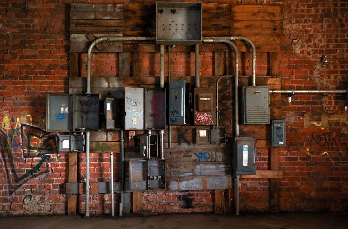 The interior of the Fred Rouse Center for Arts and Community Healing on Tuesday, Aug. 26, 2025. Construciton work to clear and demolish needed features inside the building began this month.