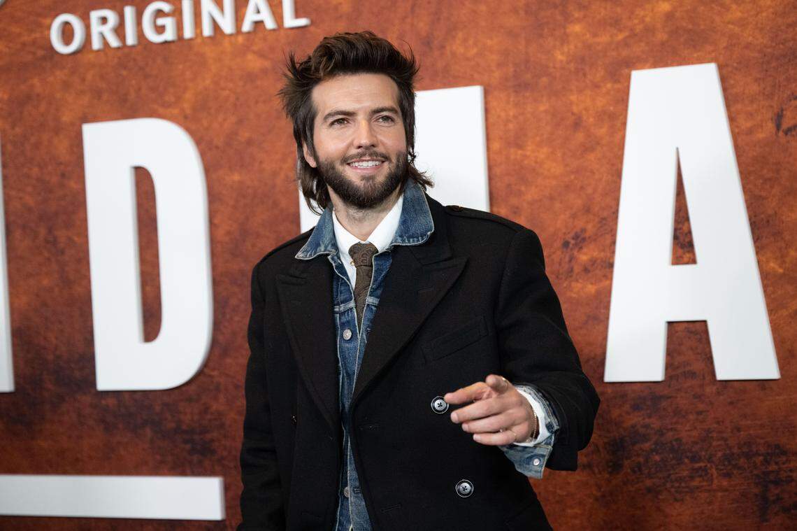 Guy Burnet at a premiere for “Landman.”