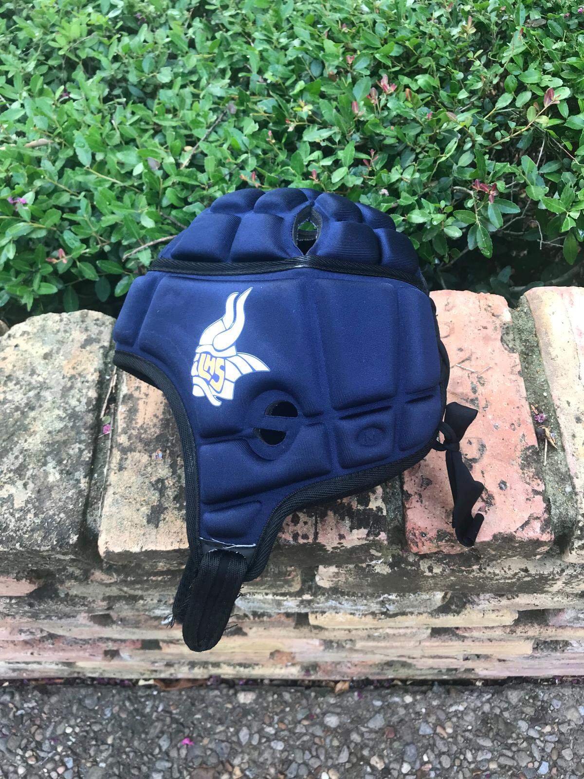 Arlington Lamar's 7-on-7 team is wearing these helmets after a teammate suffered a severe injury earlier this season.