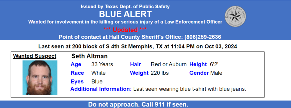 Blue Alert: Man wanted for shooting Texas police chief | Fort Worth ...