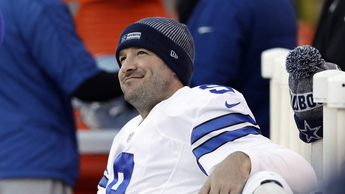 Tony Romo was on his game Sunday night from the broadcast booth at the AFC Championship Game. Rangers fans hope he was still able to see the future Monday as he responded to Bryce Harper’s tweet.
