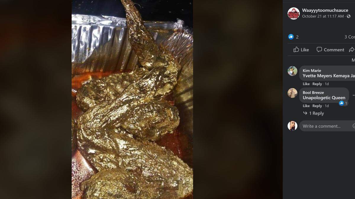 No, you’re not dreaming - those are actual 24K gold wings.