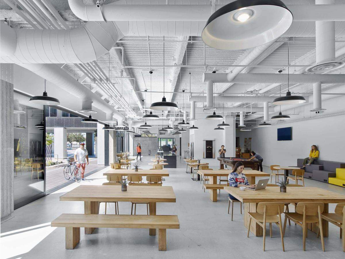 A coworking space in Vans' headquarters.