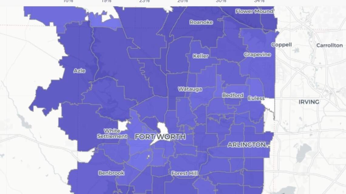 See how home prices have changed in Fort Worth area ZIP codes in this interactive map