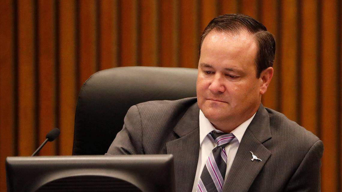 City council member Cary Moon (Dist. 4) during the Fort Worth City Council meeting, Tuesday, August 1, 2017.