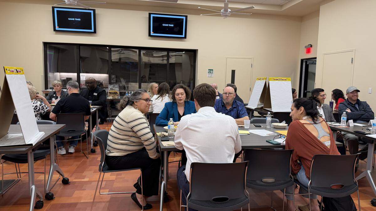 About 25 Fort Worth-area education leaders gathered Tuesday, Feb. 17, at the Betsy Price Community Center for a Raise Your Hand Texas workshop about school accountability ratings.