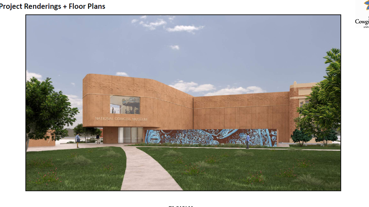The museum expansion would move the entrance to face Dickies Arena. It would add gallery space and expand room to host events.