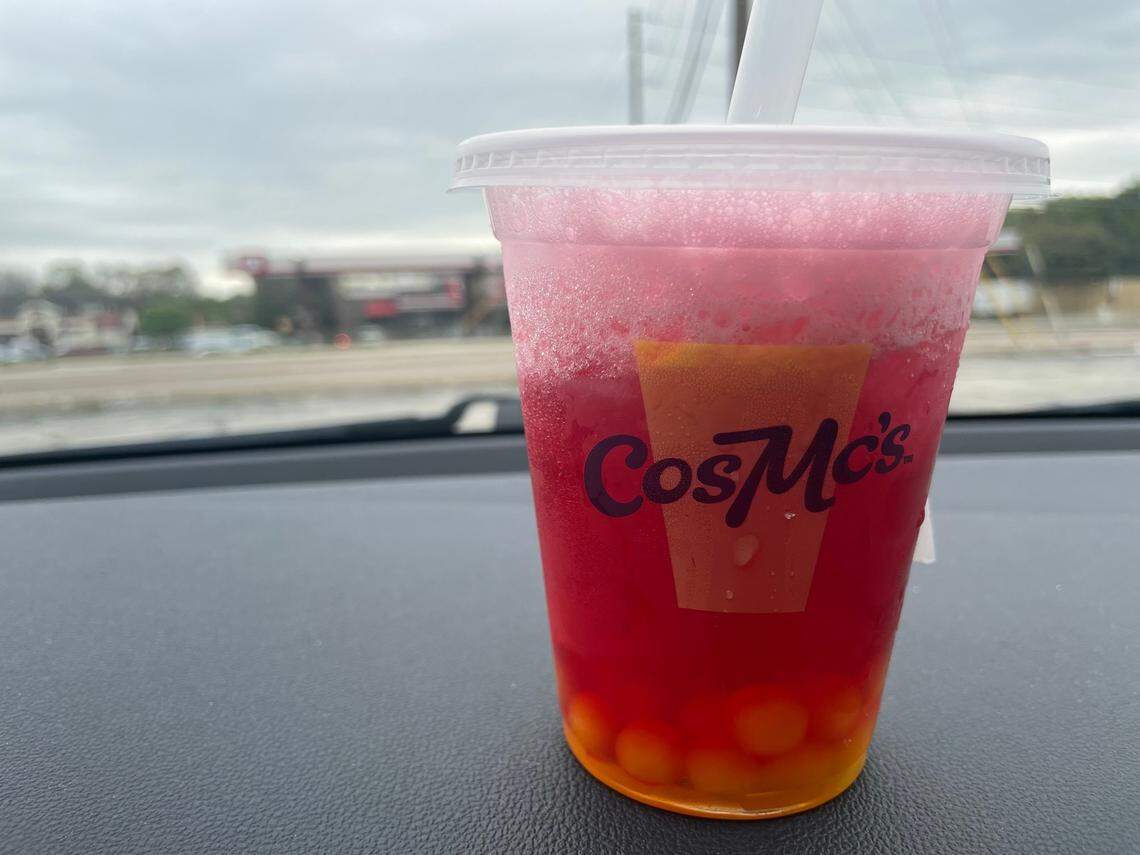 The sour cherry energy burst from CosMc’s on March 21, 2024.