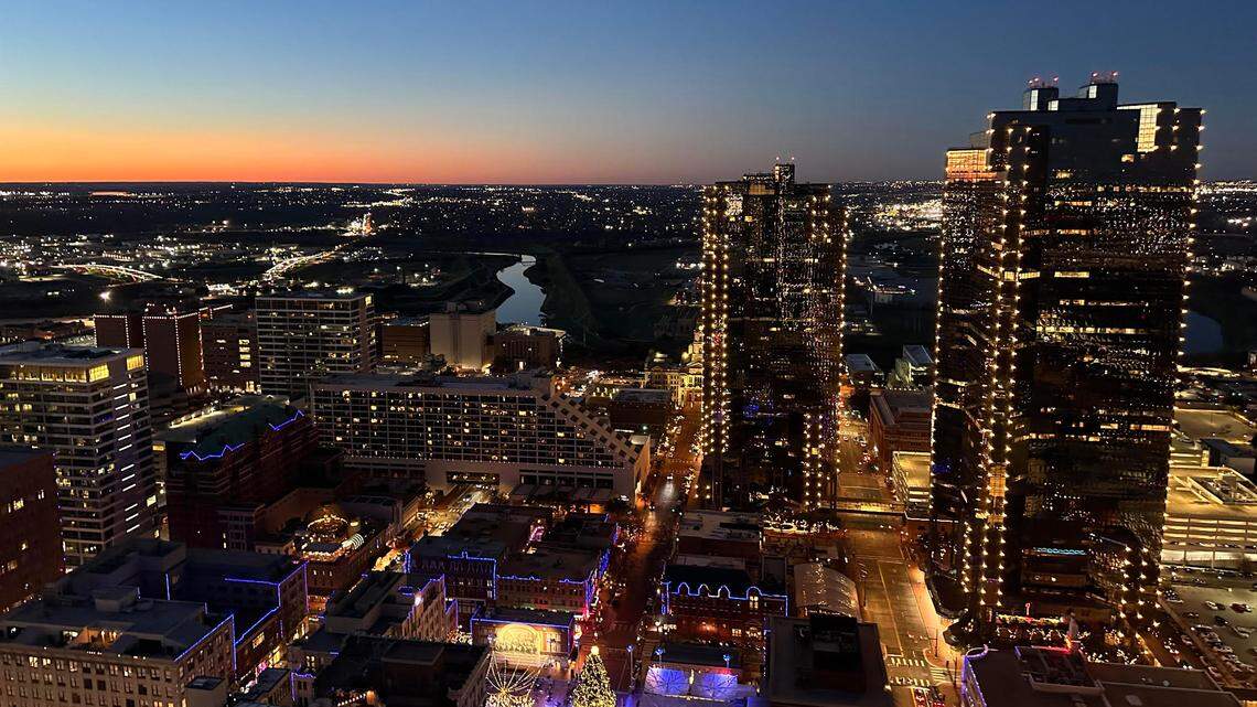 Flags fly outside Fort Worth City Hall. Flags fly outside Fort Worth City Hall.