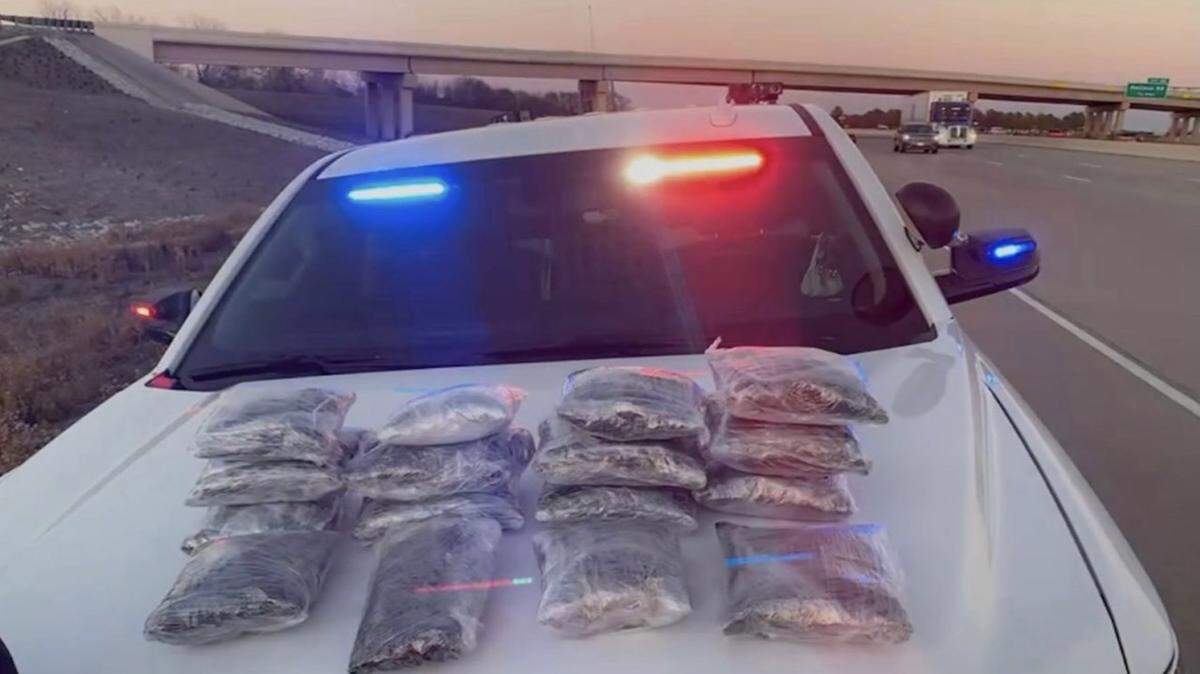 A Parker County Sheriff’s deputy found 46 pounds of methamphetamine inside a vehicle while conducting a traffic stop Monday.