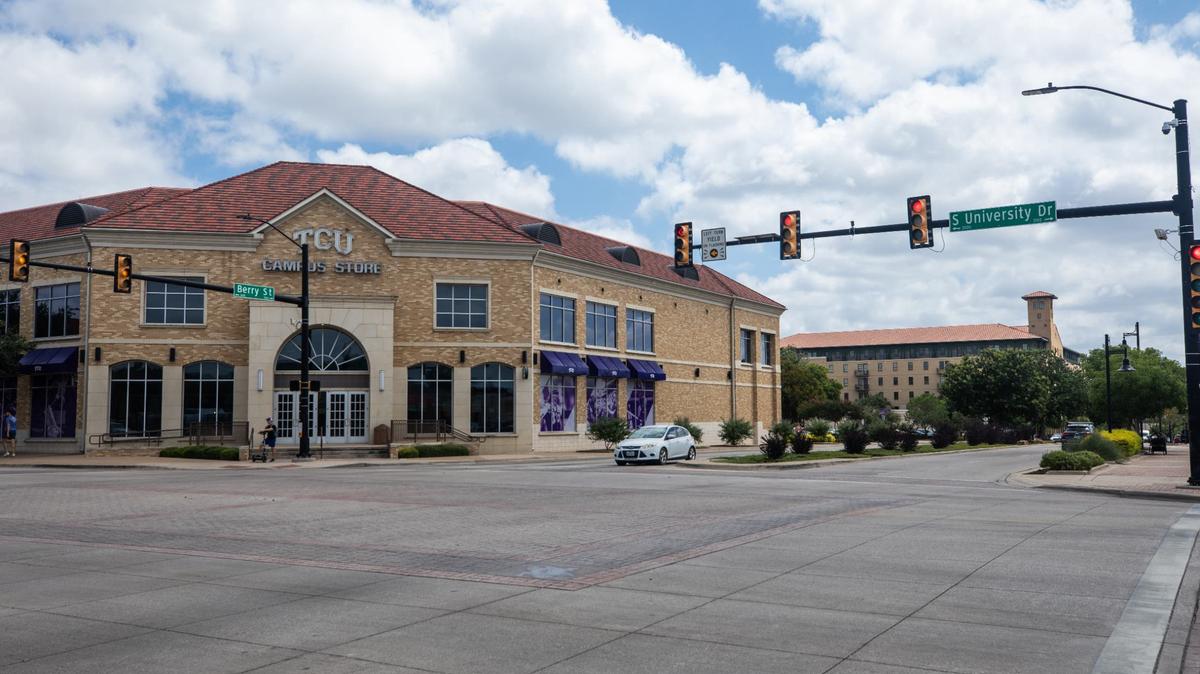 TCU Campus Store at the corner of South University Drive and West Berry Street on Monday, July 29, 2024.